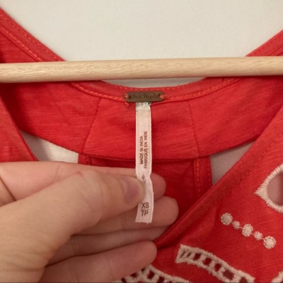 NWOT Free People Embroidered Hi-Lo Maxi Dress - Picture 6 of 7